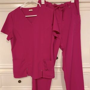 Dickies Magenta scrub set